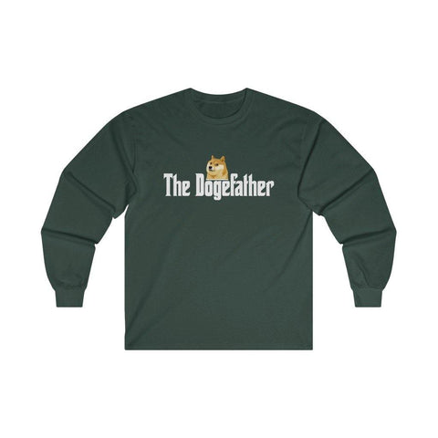 The Dogefather T Shirt - Dogecoin Tee S - 5XL Long Sleeve T-Shirt - Trump Save America Store 2024
