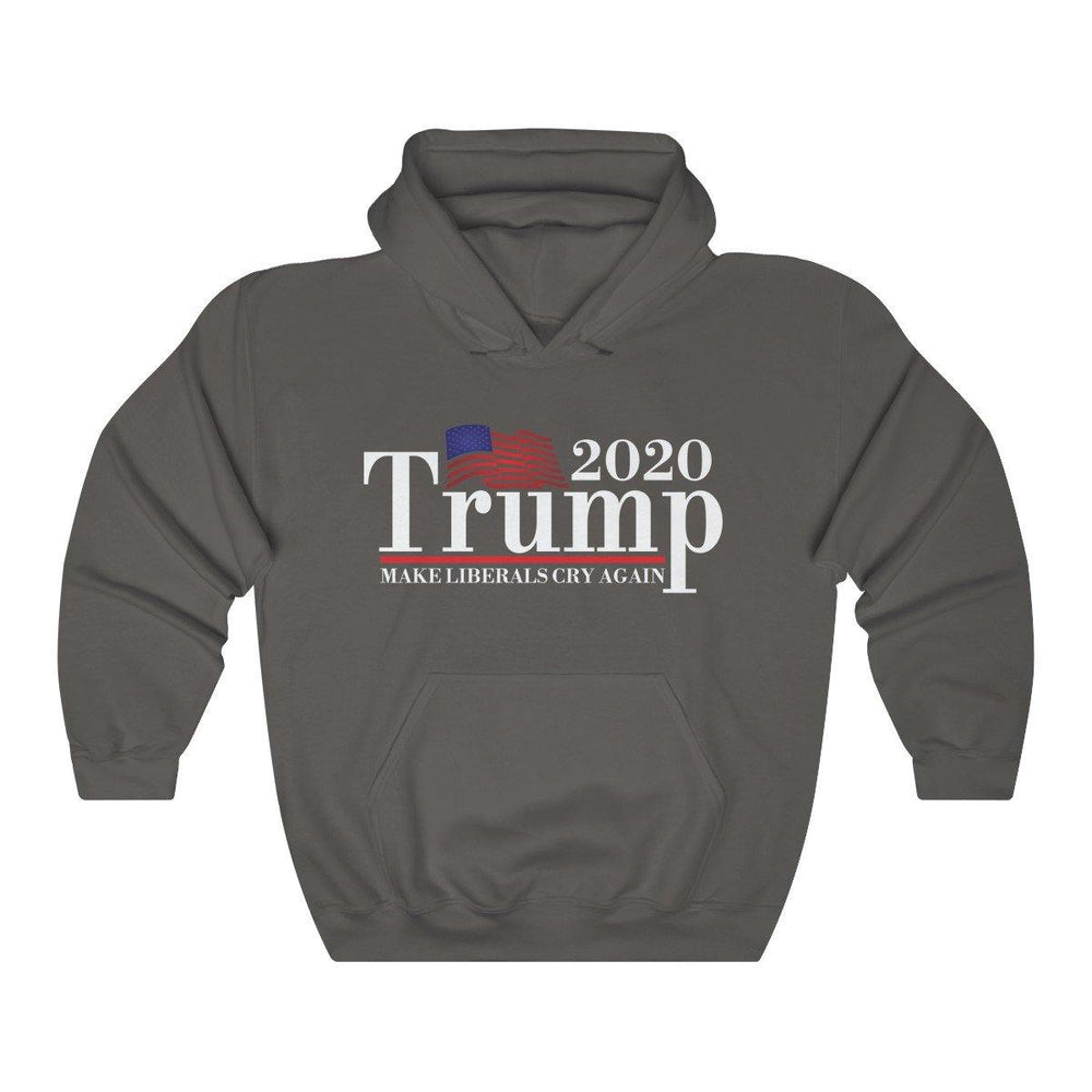 Donald Trump 2020 - Make Liberals Cry Again Hoodie - Charcoal - Trump Save America Store 2024