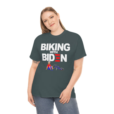Biden Bike Shirt, Joe Biden Bike Fall Tee, Riding a bike Biking With Biden T-Shirt (S-5xl)