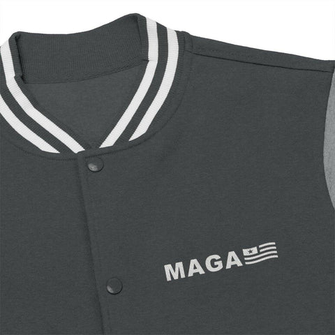 Make America Great Again MAGA Embroidered Men's Varsity Jacket - Trump Save America Store 2024