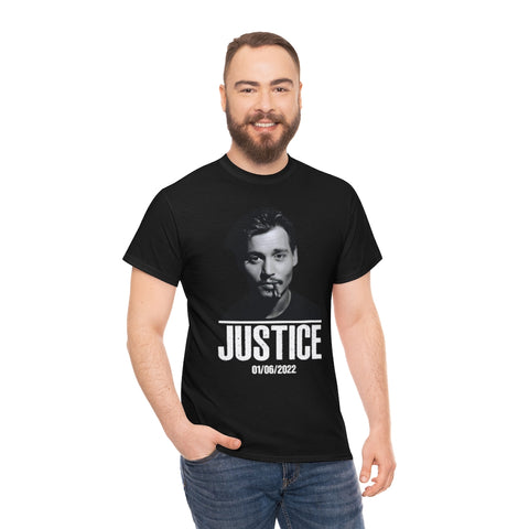 Johnny Depp Justice Shirt, Verdict Souvenir Date Tee (S-5XL)