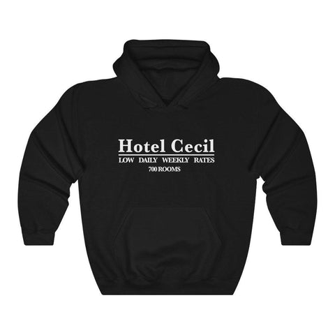 Hotel Cecil Hoodie - Classic Hooded Sweatshirt - Trump Save America Store 2024
