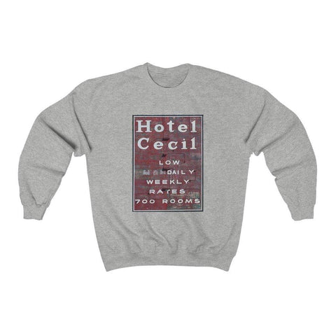 Hotel Cecil Shirt - Crewneck Sweatshirt - Trump Save America Store 2024
