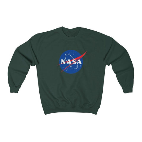 NASA Logo Crewneck Sweatshirt - NASA Space Distressed Sweater - Womens Sweatshirts - Mens NASA Sweatshirt - Trump Save America Store 2024