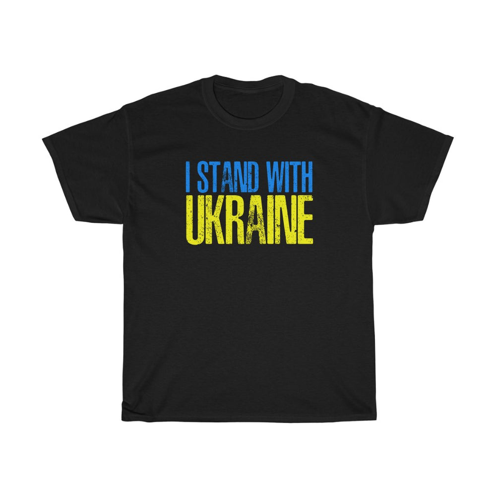 I Stand With Ukraine T Shirt Ukrainian Distressed T-Shirt