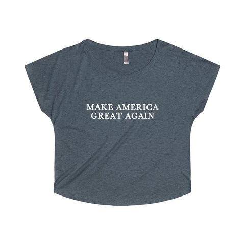 Donald Trump Classic Make America Great Again Women's Tri-Blend Dolman - Trump Save America Store 2024
