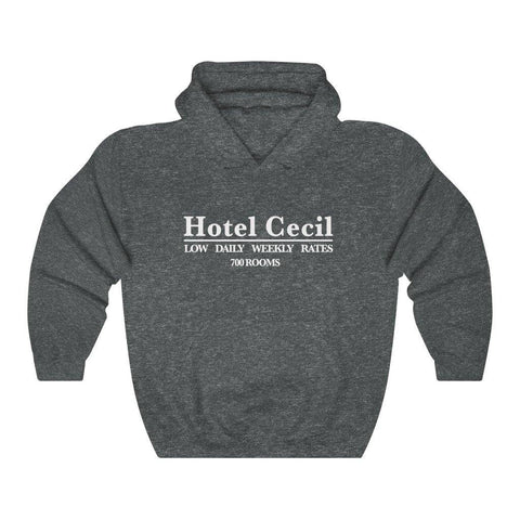Hotel Cecil Hoodie - Classic Hooded Sweatshirt - Trump Save America Store 2024