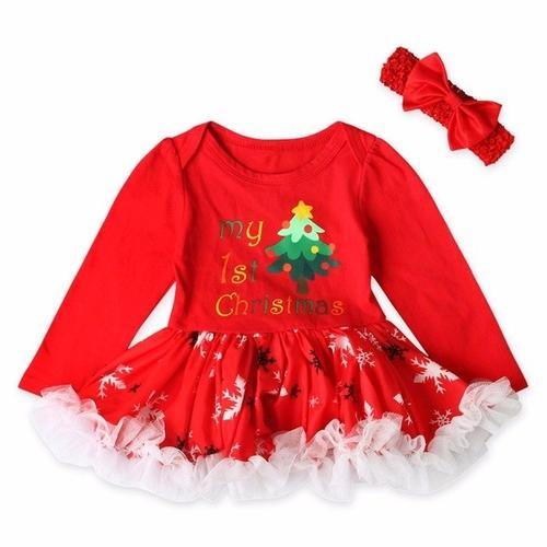 Christmas style Toddler Newborn Baby Girls dress - Trump Save America Store 2024