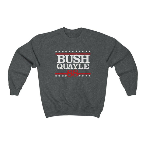 George H W Bush Sweater Bush Quayle 88 Campaign Shirt President Bush Crewneck Sweatshirt - Trump Save America Store 2024