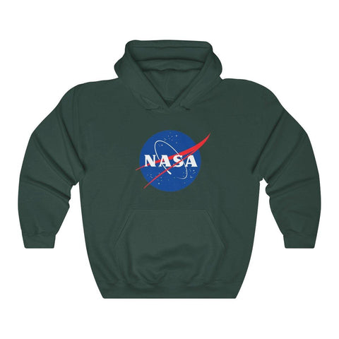 NASA Logo Hooded Sweatshirt - NASA Space Distressed Shirt - Womens Hoodies - Mens NASA Hoodies - Trump Save America Store 2024