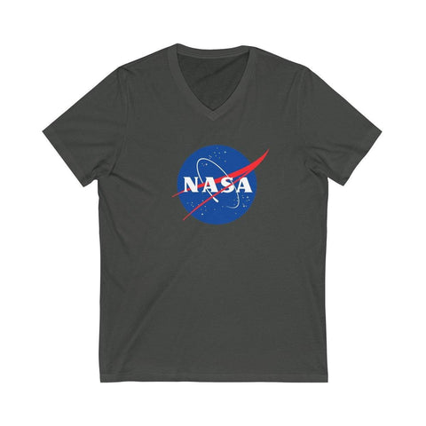 NASA Logo V-Neck Shirt - Space Tees - NASA Space Distressed T-Shirts - Womens Shirts - Mens NASA Tees - Trump Save America Store 2024