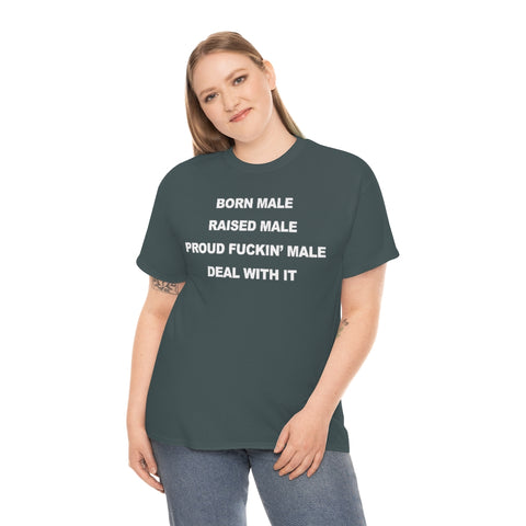 Born Male Raised Male Shirt, (S - 5XL) Mens Tee