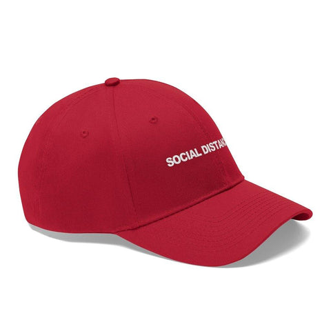 Social Distancing Hat - Embroidered Baseball Caps - Trump Save America Store 2024