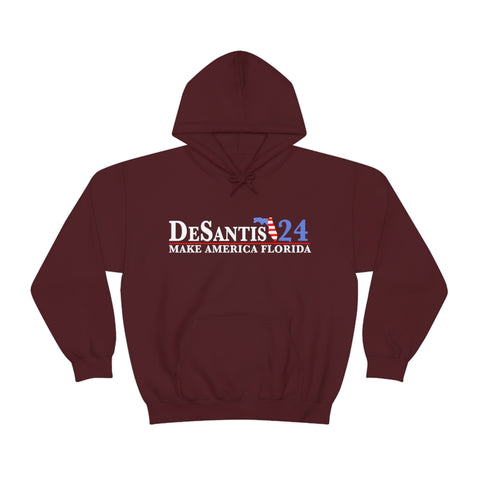 Ron DeSantis 2024 Hoodie, Daddy DeSantis, Make America Florida Hooded Sweatshirt