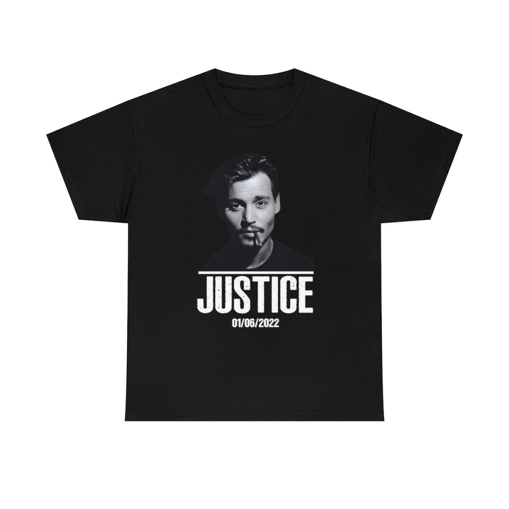 Johnny Depp Justice Shirt, Verdict Souvenir Date Tee (S-5XL)