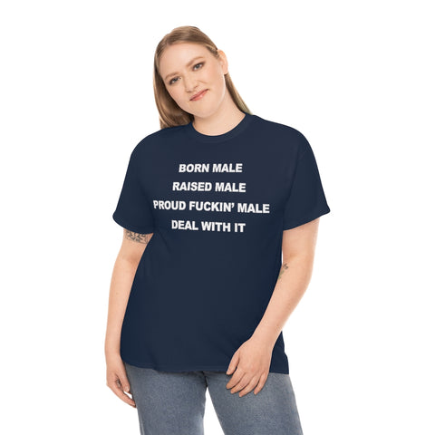 Born Male Raised Male Shirt, (S - 5XL) Mens Tee