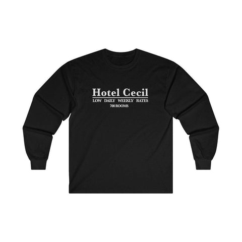 Hotel Cecil Shirt - Long Sleeve T-Shirt - Trump Save America Store 2024