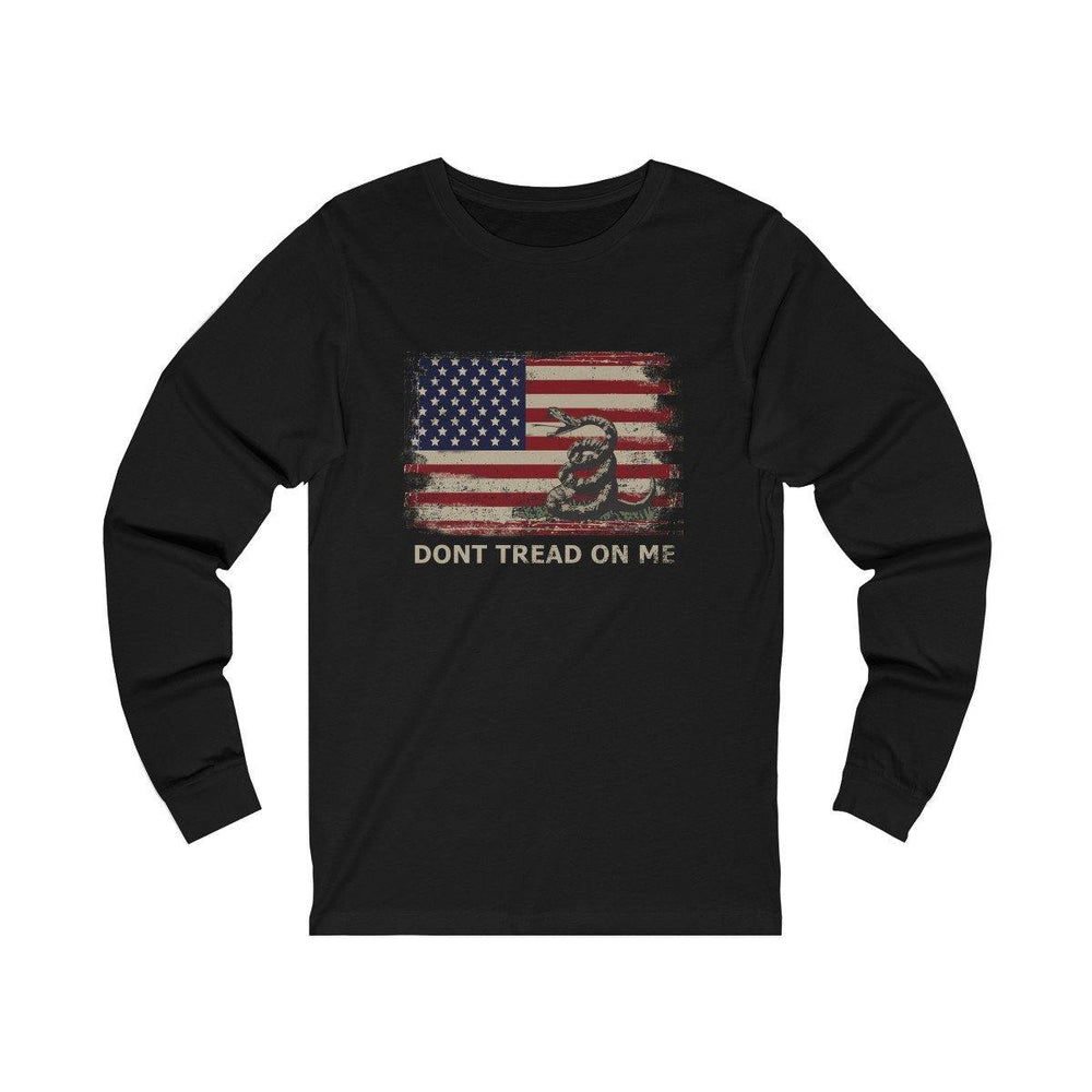 Dont Tread On Me Shirt - Gadsden Flag Tee - Chris Pratt Long Sleeve T-Shirt - Trump Save America Store 2024