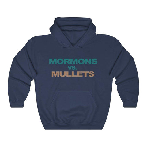 Mormons vs Mullets Hoodie Classic Hooded Sweatshirt - Trump Save America Store 2024