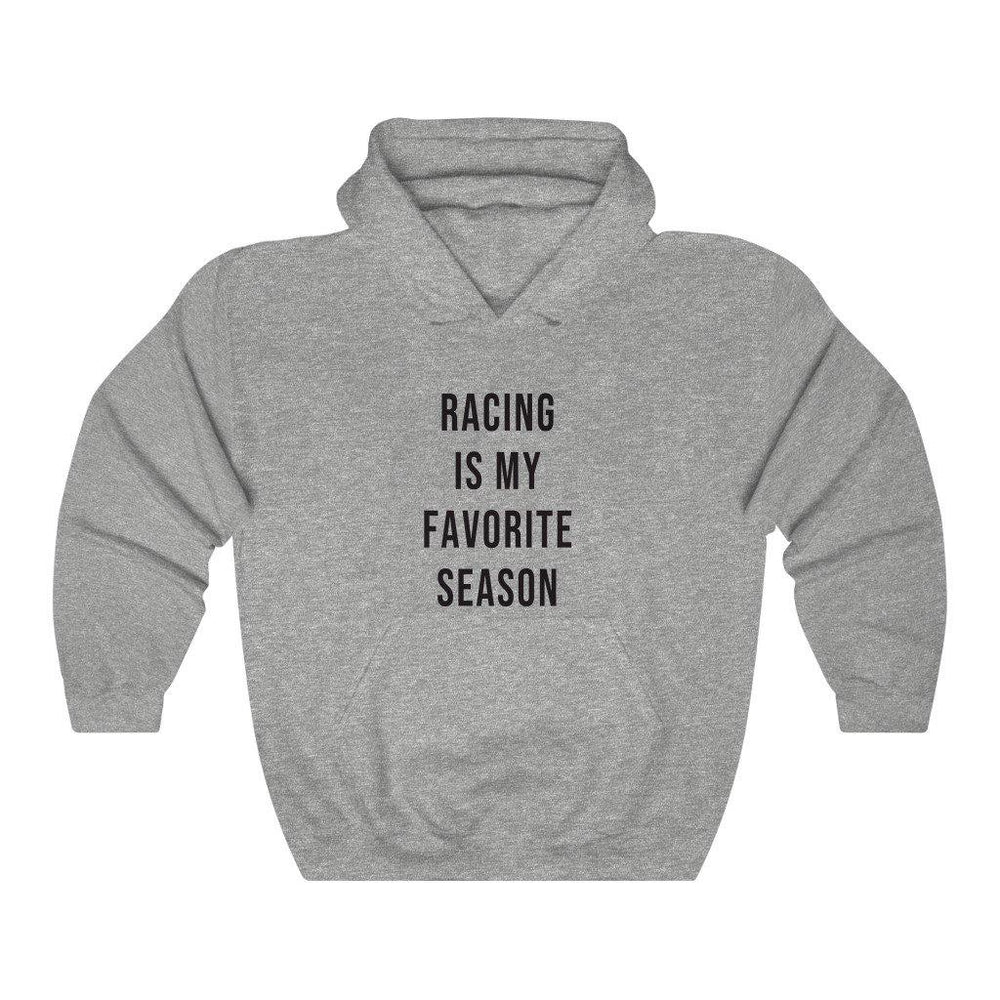 Racing Is My Favorite Season Hooded Sweatshirt - Racing Shirts - Womens Racing Hoodie - Fall Hoodies - Trump Save America Store 2024