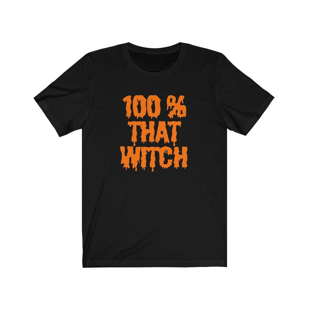 100% Witch Shirt - Womens Halloween T-Shirt - Trump Save America Store 2024