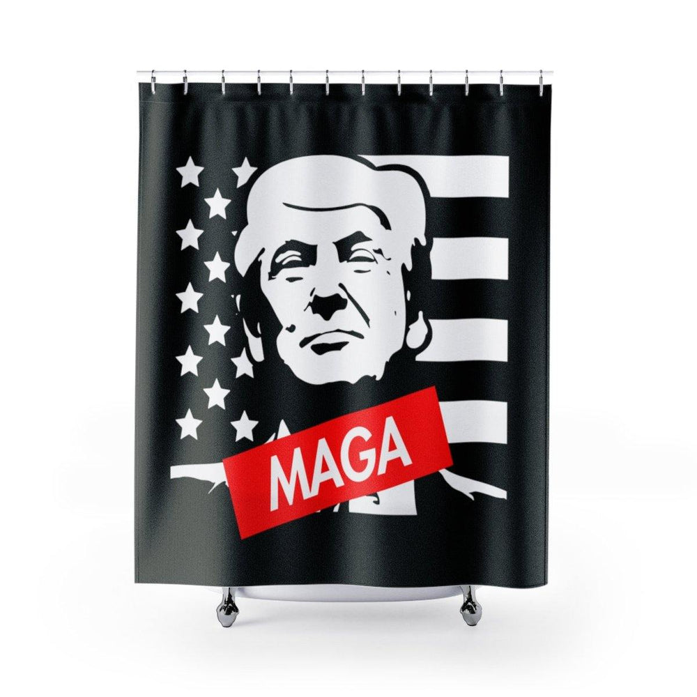 Donald Trump Make America Great Again MAGA Shower Curtains - Trump Save America Store 2024
