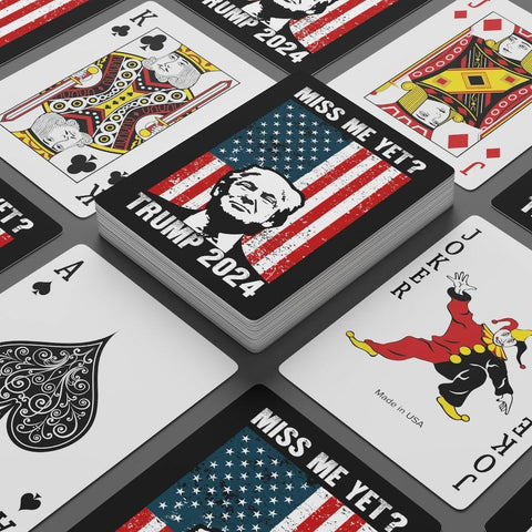 Trump 2024 Miss Me Yet? Poker Cards - Trump Save America Store 2024
