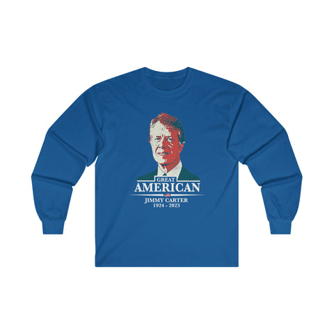 Jimmy Carter Shirt, Great American (S - 5XL) Unisex Long Sleeve Tee