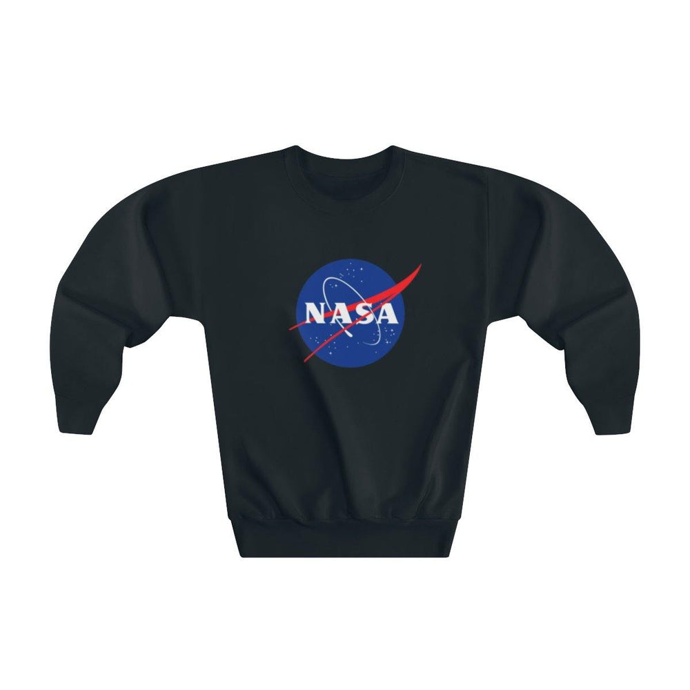 NASA Logo Youth Crewneck Sweatshirt - Space Tees - NASA Space Distressed Sweater - Boys NASA Sweatshirt - Kids Space Sweatshirt - Trump Save America Store 2024