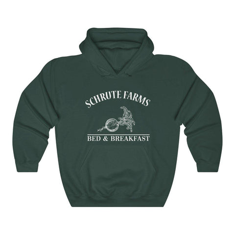 Schrute Farms Hooded Sweatshirt - Beets Bed And Breakfast Hoodie - Trump Save America Store 2024