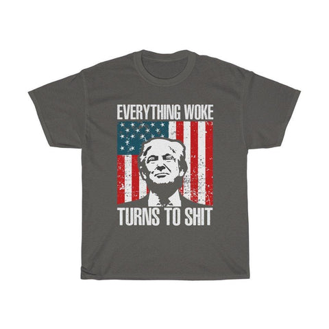 Trump 2024 Shirt Everything Woke Turns To T-Shirt - Trump Save America Store 2024