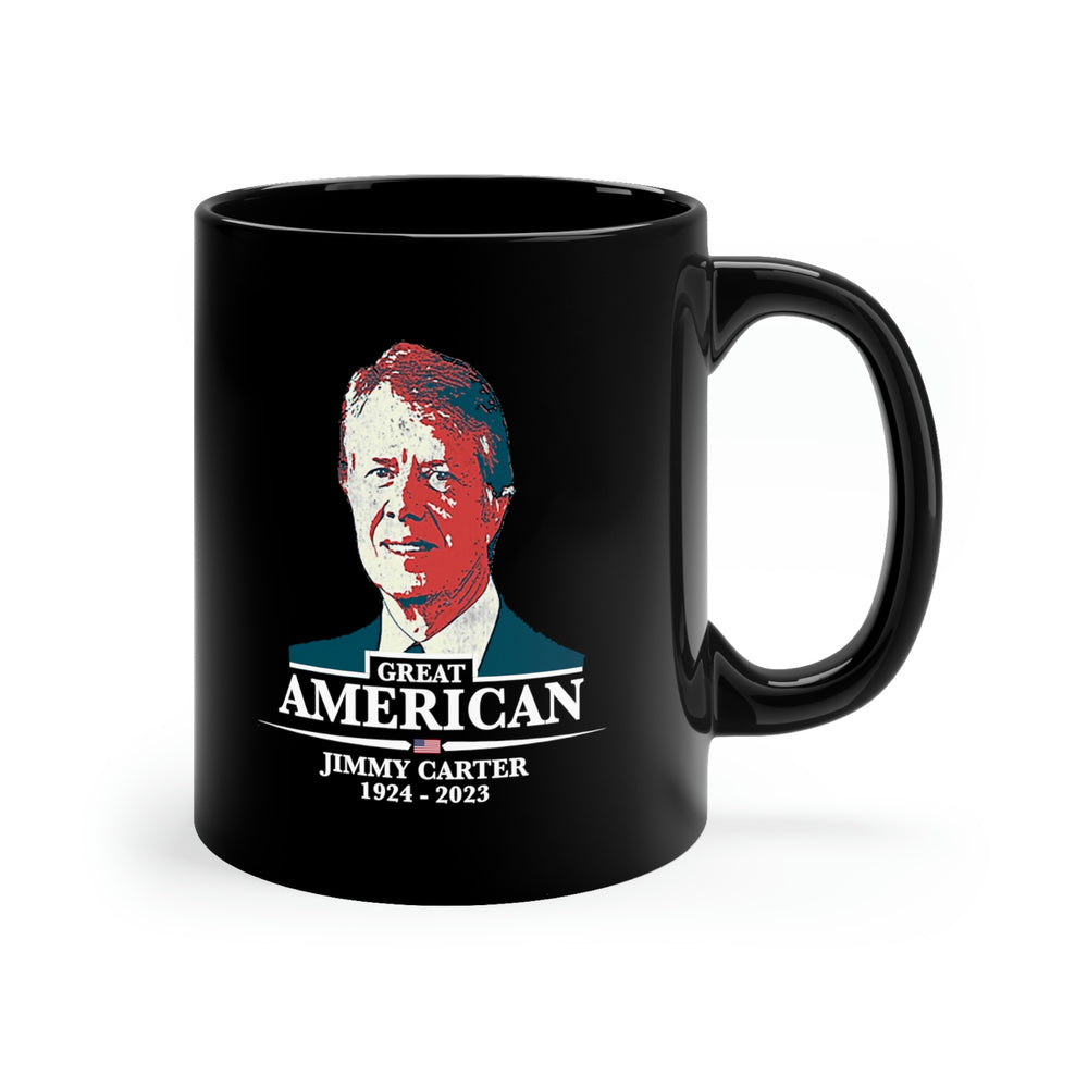 Jimmy Carter Mug, Great American 11oz Black Mug