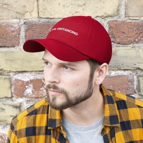 Social Distancing Hat - Embroidered Baseball Caps - Trump Save America Store 2024