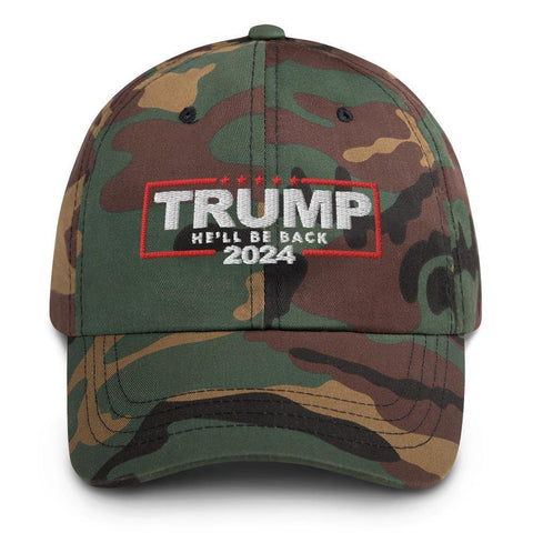 Trump 2024 Hat He'll Be Back Classic Baseball Hat - Trump Save America Store 2024