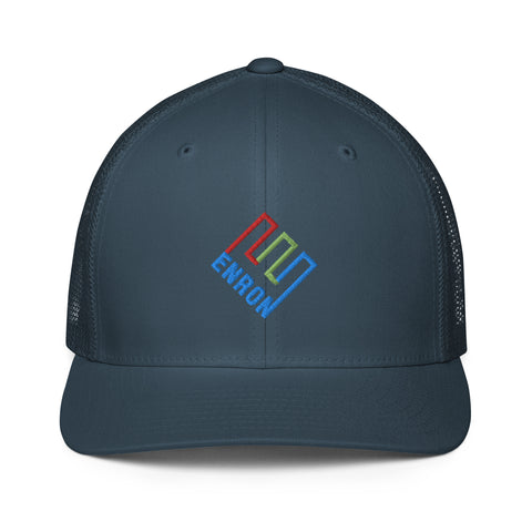Enron Hat Embroidered Closed-back Trucker Cap