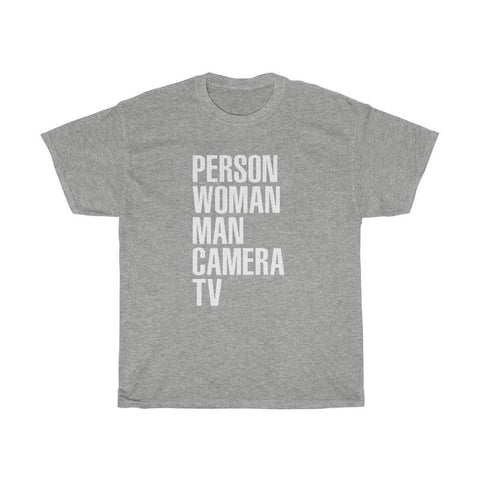 Person Woman Man Camera TV Shirt Funny Mens Womens Classic T-Shirt - Trump Save America Store 2024