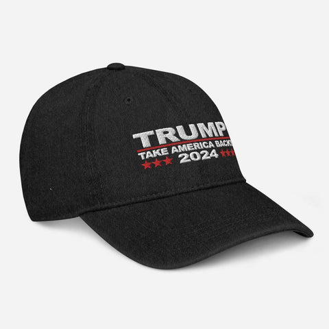 Trump 2024 Take America Back Denim Hat - Trump Save America Store 2024