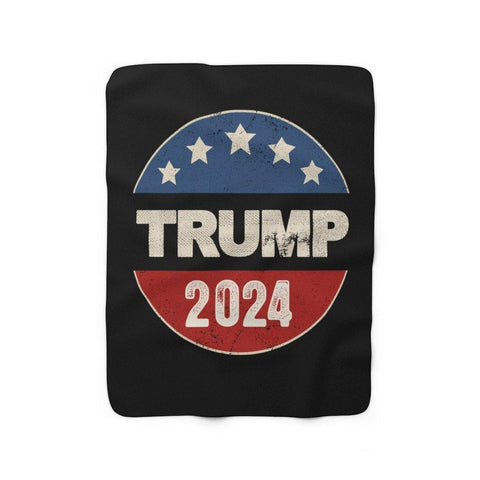 Trump 2024 Vintage Style Fleece Throw Blanket - Trump Save America Store 2024