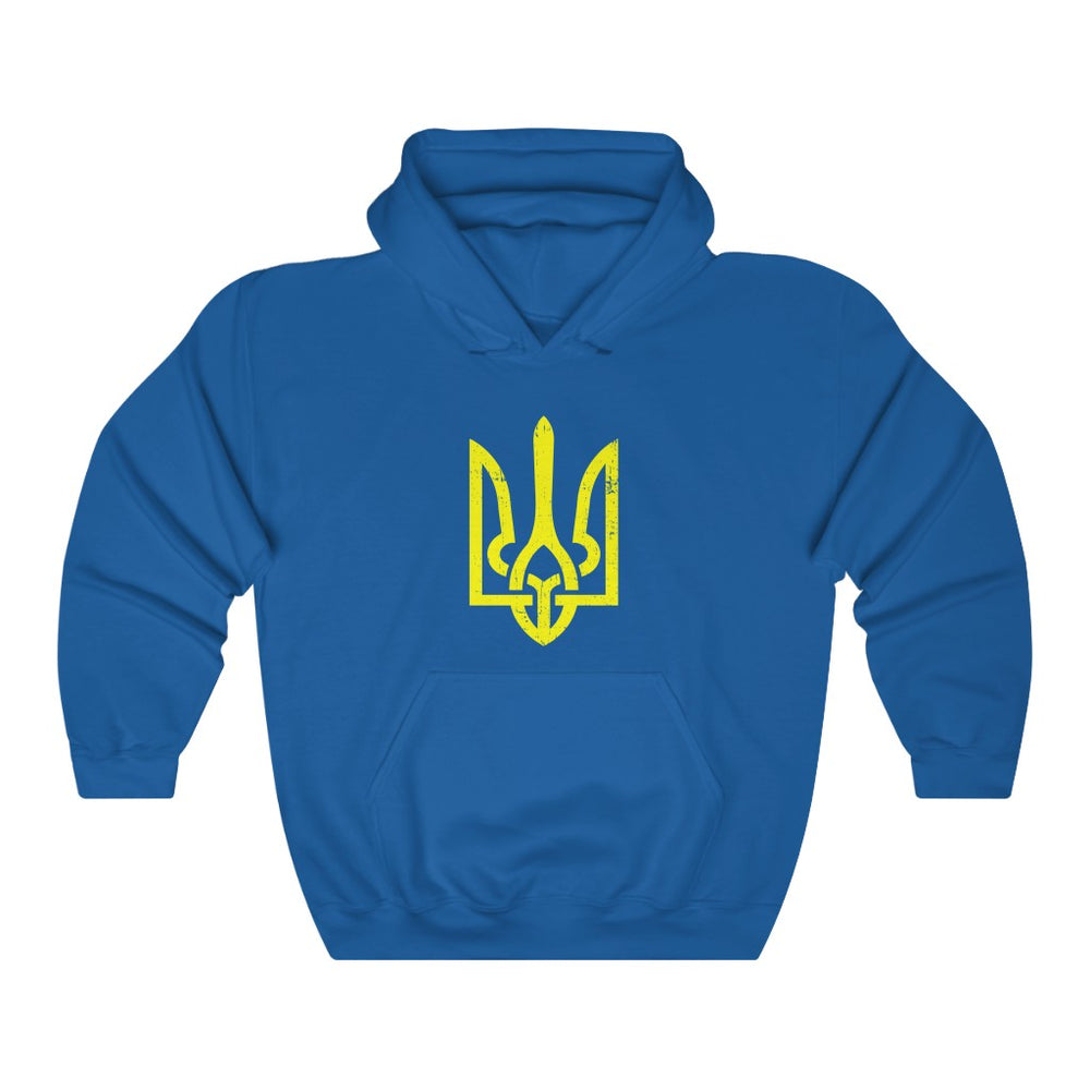 Ukraine Hoodie Ukrainian Distressed Coat Of Arms Hooded Sweatshirt