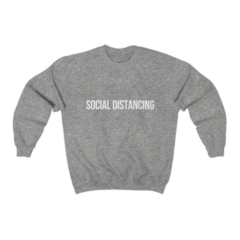 Social Distancing Sweatshirt - Social Distancing Shirt - Mens Womens Crewneck Sweatshirt - Trump Save America Store 2024