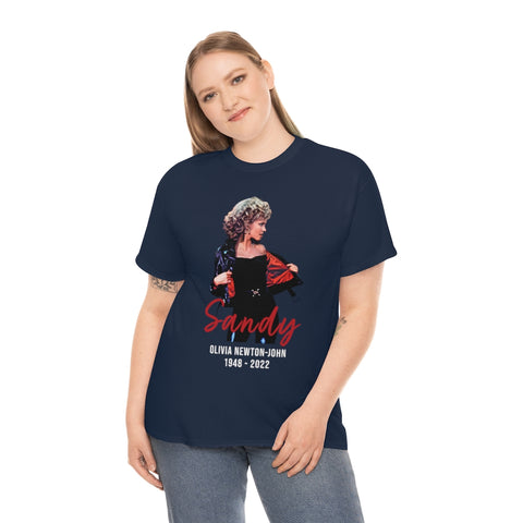 Olivia Newton-John Shirt, RIP Sandy Olivia Newton John Unisex (S-5XL) Tee