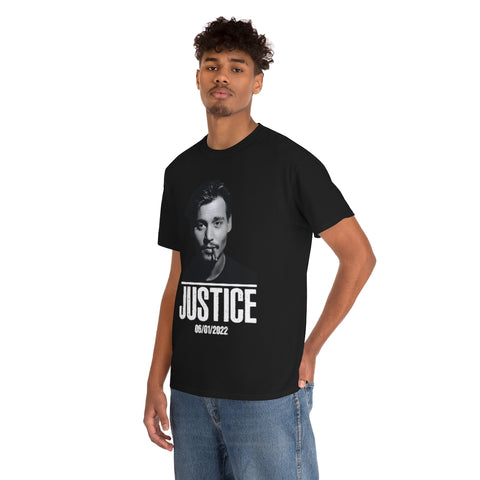 Johnny Depp Justice Shirt, Verdict Souvenir Date Tee (S-5XL) Johnny Wins T-Shirt