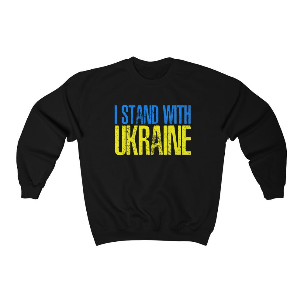 I Stand With Ukraine Shirt Ukrainian Distressed Sweatshirt