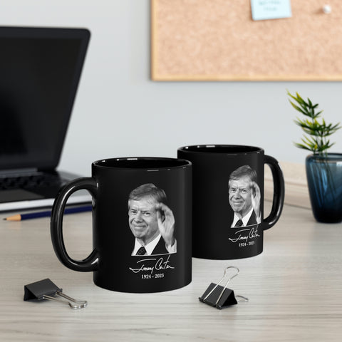 Jimmy Carter Mug 39th President Commemorative 11oz Black Mug