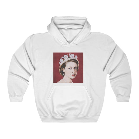 Her Majesty the Queen Elizabeth II Hoodie, Queen Retro Hooded Sweatshirt