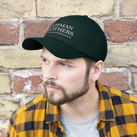 Lehman Brothers Hat Risk Management Embroidered Cap
