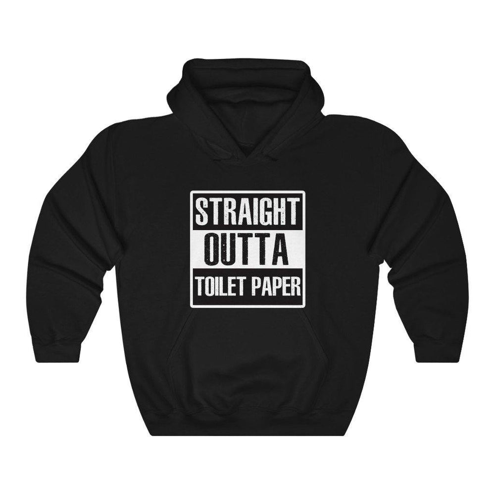 Straight Outta Toilet Paper Shirt Funny Mens Womens Hoodie Hooded Sweatshirt - Trump Save America Store 2024