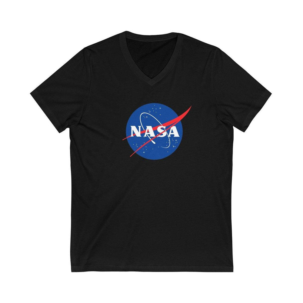 NASA Logo V-Neck Shirt - Space Tees - NASA Space Distressed T-Shirts - Womens Shirts - Mens NASA Tees - Trump Save America Store 2024