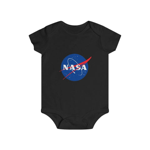NASA Logo Infant Rip Snap Tee - Space Tees - NASA Space Distressed Shirts - Infants NASA Onesies - Trump Save America Store 2024