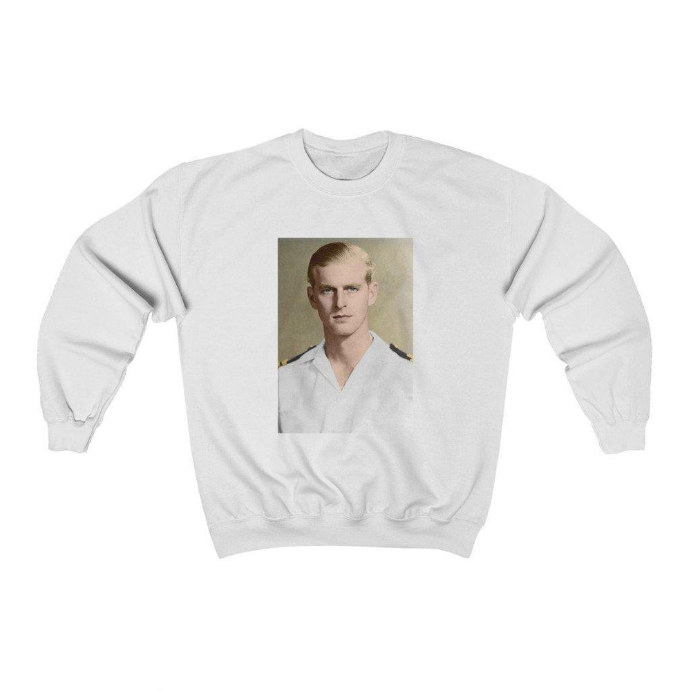 Young Prince Philip Shirt - Duke of Edinburgh Crewneck Sweatshirt - Trump Save America Store 2024
